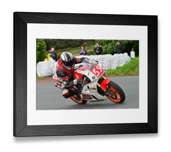 Framed Print : Rikki McGovern (Honda) 2012 Newcomers Manx Grand Prix Framed Print : Rikki McGovern (Honda) 2012 Newcomers Manx Grand Prix