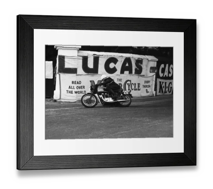 Framed Print : M W Gillingham (Triumph) 1955 Senior Clubman TT Framed Print : M W Gillingham (Triumph) 1955 Senior Clubman TT