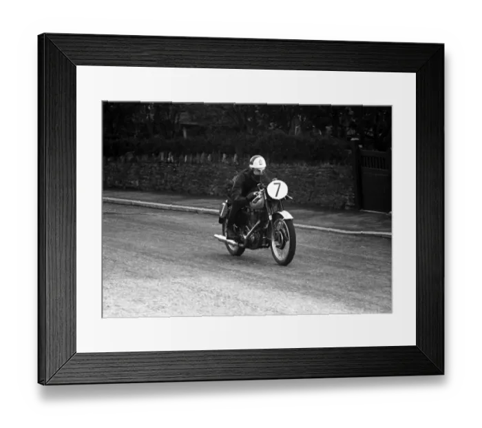 Framed Print : Eddie Dow (BSA) 1955 Senior Clubman TT Framed Print : Eddie Dow (BSA) 1955 Senior Clubman TT