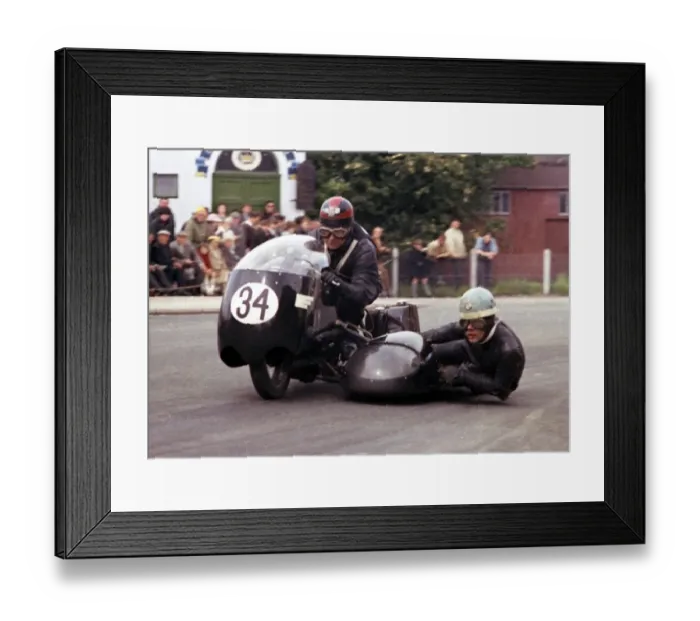 Framed Print : Norman Huntingford & Ray Lindsay (Matchless) 1965 Sidecar TT Framed Print : Norman Huntingford & Ray Lindsay (Matchless) 1965 Sidecar TT