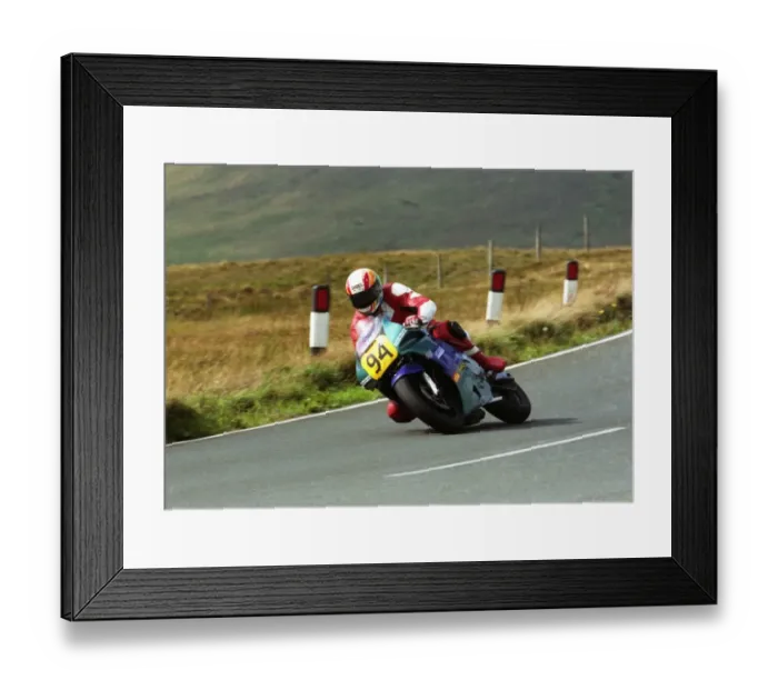 Framed Print : Nigel Haddon (Honda) 1995 Senior Manx Grand Prix Framed Print : Nigel Haddon (Honda) 1995 Senior Manx Grand Prix