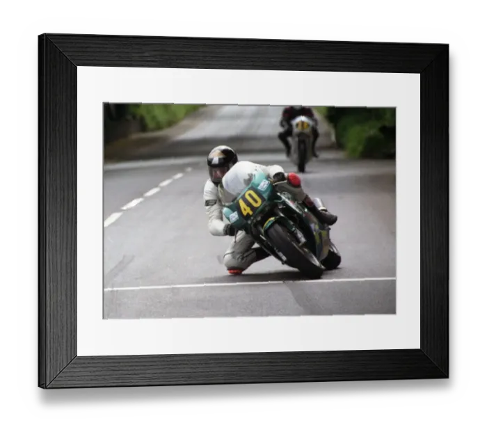 Framed Print : Steve Tannock (Harris Rotax) 1995 Singles TT Framed Print : Steve Tannock (Harris Rotax) 1995 Singles TT