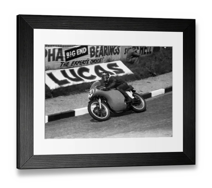 Framed Print : Paddy Driver (Norton) 1958 Junior TT Framed Print : Paddy Driver (Norton) 1958 Junior TT