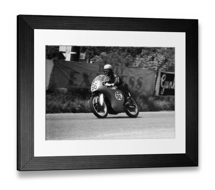 Framed Print : George Bell (Norton) 1962 Senior TT