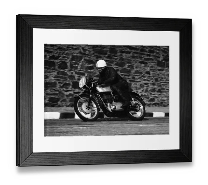 Framed Print : George Bell (BSA) 1956 Junior Clubman TT Framed Print : George Bell (BSA) 1956 Junior Clubman TT