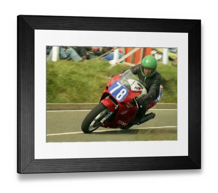 Framed Print : Denis Gallagher (Suzuki) 1988 Production B TT Framed Print : Denis Gallagher (Suzuki) 1988 Production B TT