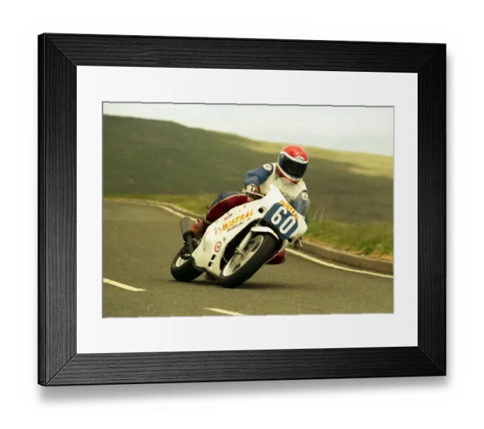 Framed Print : Geoff Martin (Suzuki) 1988 Production B TT