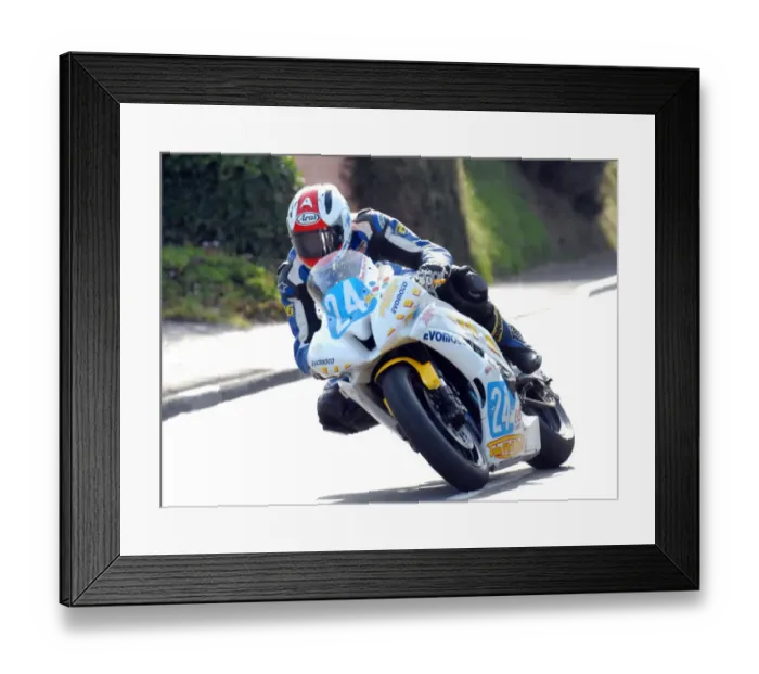 Framed Print : Dennis Booth (Yamaha) 2010 Junior Manx Grand Prix Framed Print : Dennis Booth (Yamaha) 2010 Junior Manx Grand Prix