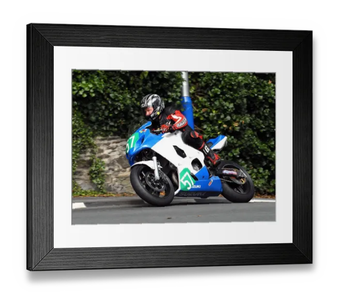 Framed Print : Gary Fowler (Suzuki) 2010 Ultra Lightweight Manx Grand Prix Framed Print : Gary Fowler (Suzuki) 2010 Ultra Lightweight Manx Grand Prix
