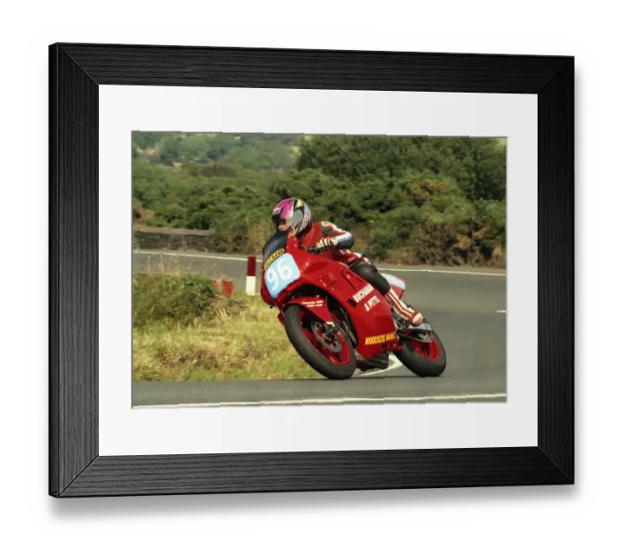 Framed Print : David Cretney (Honda) 1993 Junior Manx Grand Prix Framed Print : David Cretney (Honda) 1993 Junior Manx Grand Prix