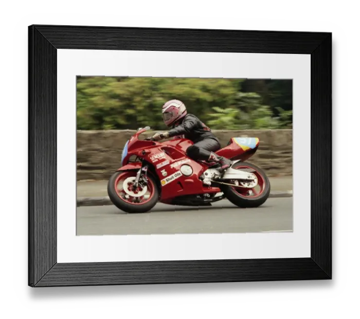 Framed Print : Stephen Scott (Honda) 1993 Junior Manx Grand Prix