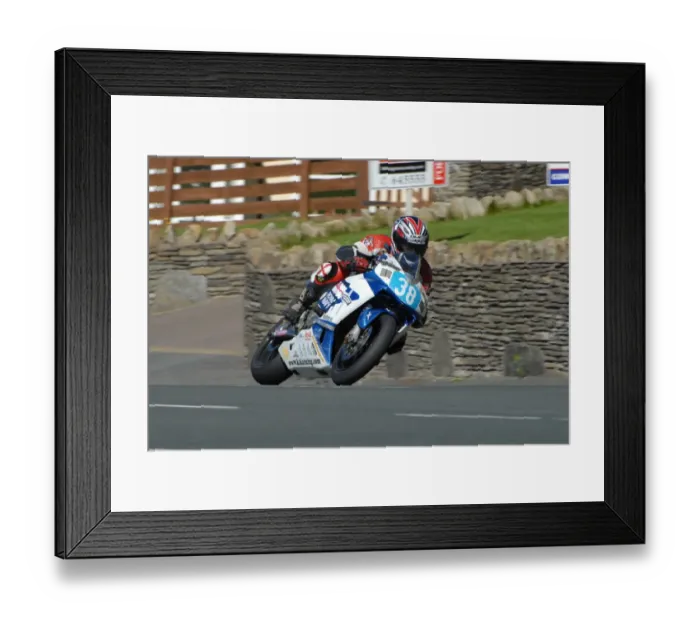 Framed Print : Bill Callister (Honda) 2007 Junior Manx Grand Prix