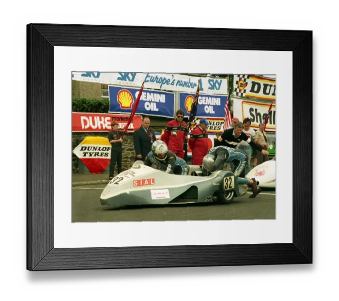 Framed Print : Franco Martinel & Marco Fattorelli (Yamaha) 1988 Sidecar TT Framed Print : Franco Martinel & Marco Fattorelli (Yamaha) 1988 Sidecar TT