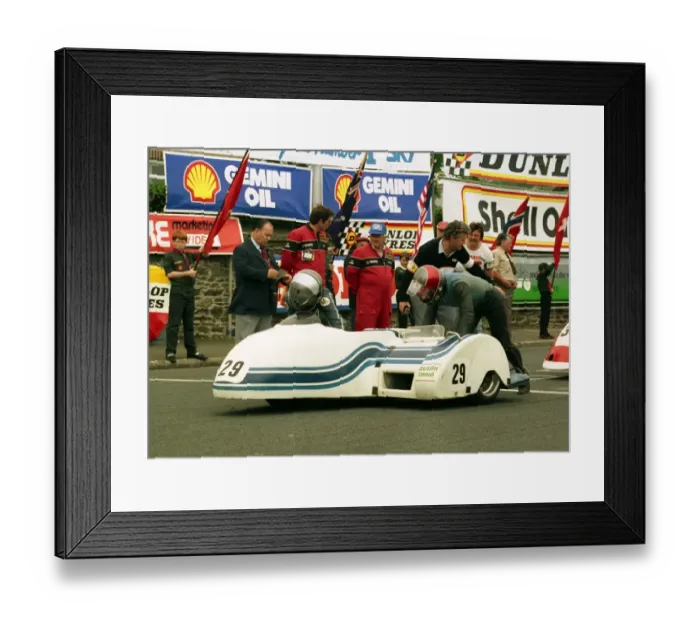 Framed Print : Tim Eade & Fred McDermott (Quirk Yamaha) 1988 Sidecar TT Framed Print : Tim Eade & Fred McDermott (Quirk Yamaha) 1988 Sidecar TT