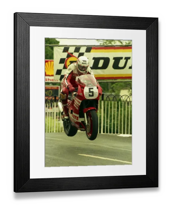 Framed Print : Trevor Nation (Loctite Yamaha) 1987 Formula One TT Framed Print : Trevor Nation (Loctite Yamaha) 1987 Formula One TT