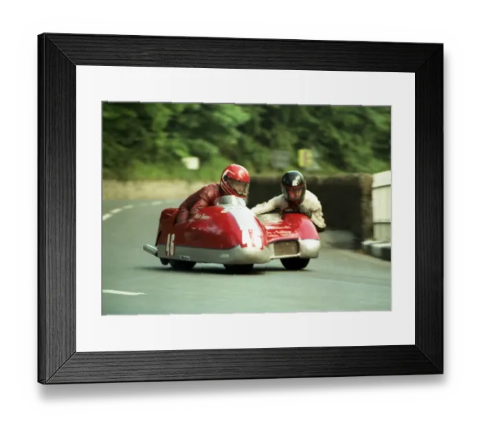 Framed Print : Mike Barry & Keith Cornbill (Yamaha) 1989 Sidecar TT Framed Print : Mike Barry & Keith Cornbill (Yamaha) 1989 Sidecar TT