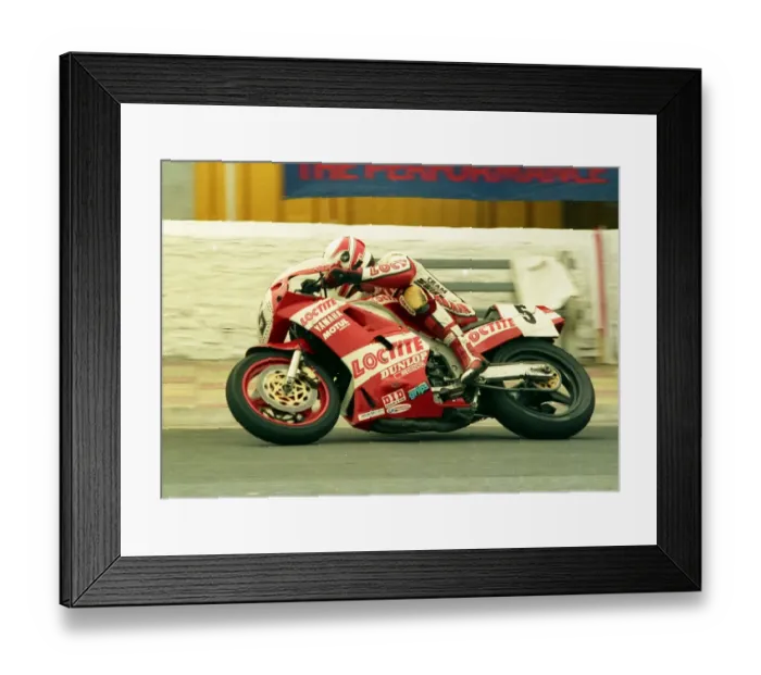 Framed Print : Trevor Nation (Loctite Yamaha) 1987 Formula One TT Framed Print : Trevor Nation (Loctite Yamaha) 1987 Formula One TT