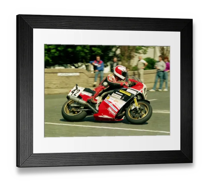 Framed Print : Jamie Whitham (Suzuki) 1987 Formula One TT Framed Print : Jamie Whitham (Suzuki) 1987 Formula One TT