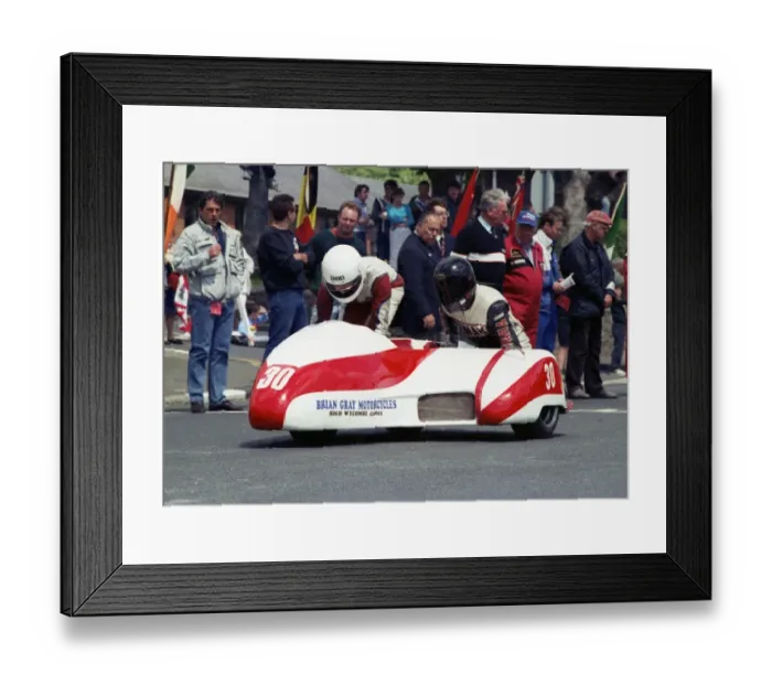 Framed Print : Brian Gray & Peter Basile (Yamaha) 1990 Sidecar TT Framed Print : Brian Gray & Peter Basile (Yamaha) 1990 Sidecar TT