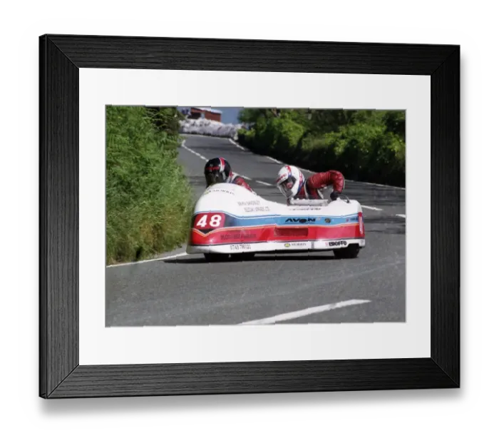 Framed Print : Gordon Jones & Julie Jones (Shelbourne) 1993 Sidecar TT Framed Print : Gordon Jones & Julie Jones (Shelbourne) 1993 Sidecar TT
