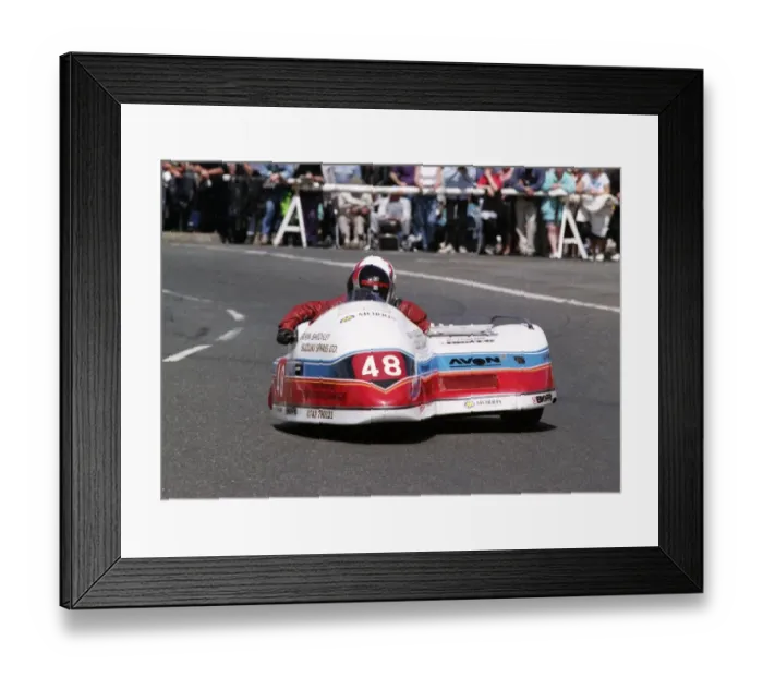 Framed Print : Gordon Jones & Julie Jones (Shelbourne) 1993 Sidecar TT Framed Print : Gordon Jones & Julie Jones (Shelbourne) 1993 Sidecar TT