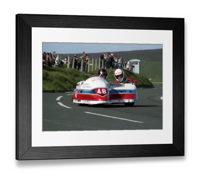 Framed Print : Gordon Jones & Julie Jones (Shelbourne) 1993 Sidecar TT Framed Print : Gordon Jones & Julie Jones (Shelbourne) 1993 Sidecar TT