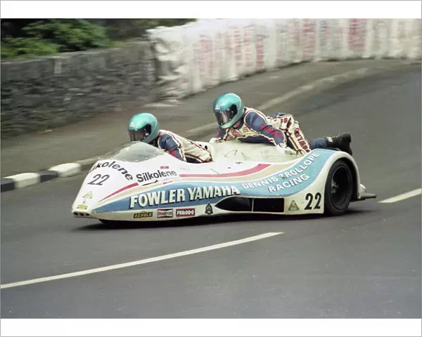 Steve Webster & Tony Hewitt (Fowler Yamaha) 1983 Sidecar TT