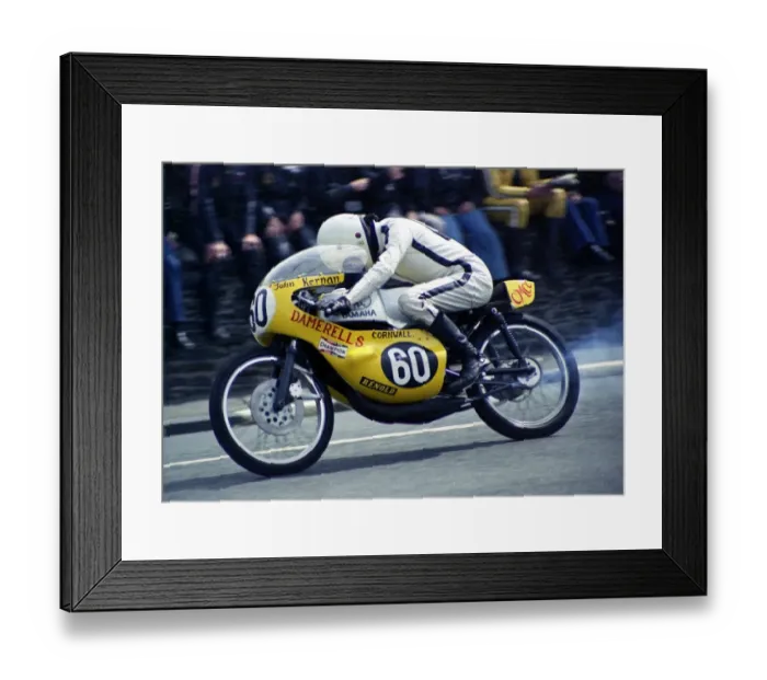 Framed Print : John Kernan (Yamaha) 1974 Ultra Lightweight TT Framed Print : John Kernan (Yamaha) 1974 Ultra Lightweight TT