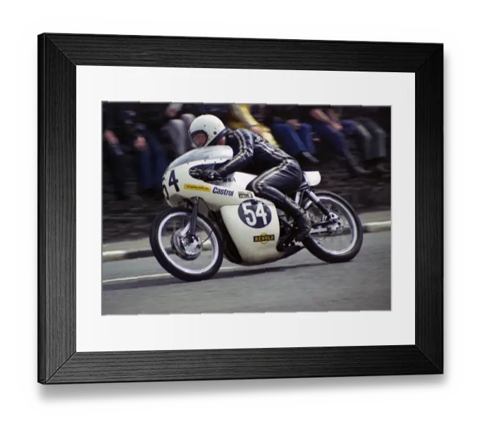 Framed Print : Geoff Pitcher (BSA) 1974 Ultra Lightweight TT Framed Print : Geoff Pitcher (BSA) 1974 Ultra Lightweight TT