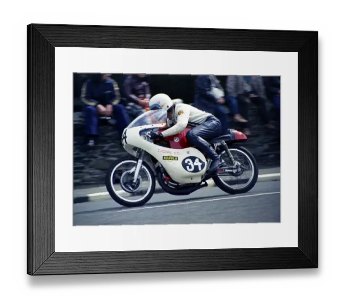 Framed Print : Mick Gregory (Bultaco MZ) 1974 Ultra Lightweight TT Framed Print : Mick Gregory (Bultaco MZ) 1974 Ultra Lightweight TT