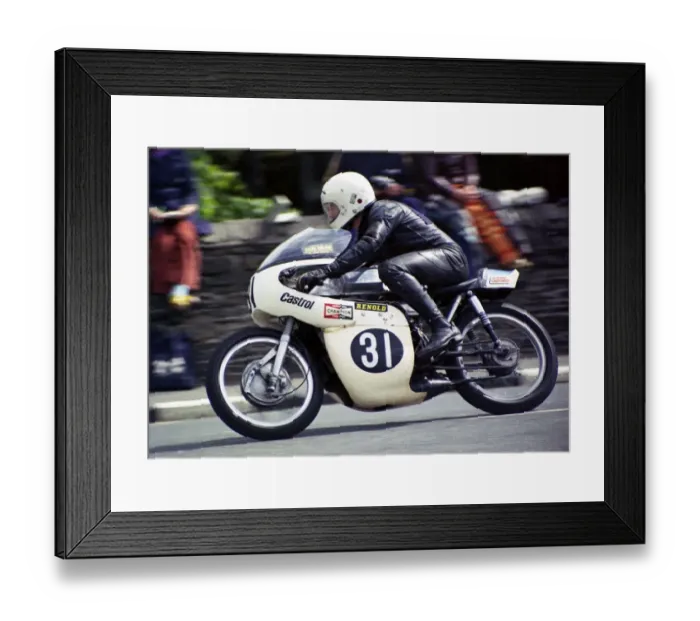 Framed Print : Carl Ward (Yamaha) 1974 Ultra Lightweight TT Framed Print : Carl Ward (Yamaha) 1974 Ultra Lightweight TT