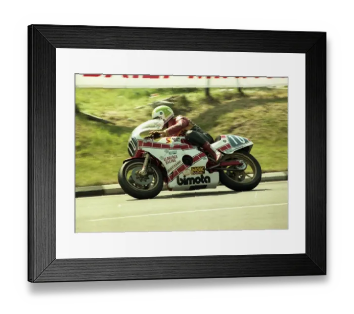 Framed Print : Jim Wells (Aldridge Kawasaki) 1984 Formula Two TT Framed Print : Jim Wells (Aldridge Kawasaki) 1984 Formula Two TT