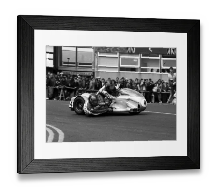 Framed Print : Otto Haller & Erich Haselbeck (MKM) 1977 Sidecar TT Framed Print : Otto Haller & Erich Haselbeck (MKM) 1977 Sidecar TT