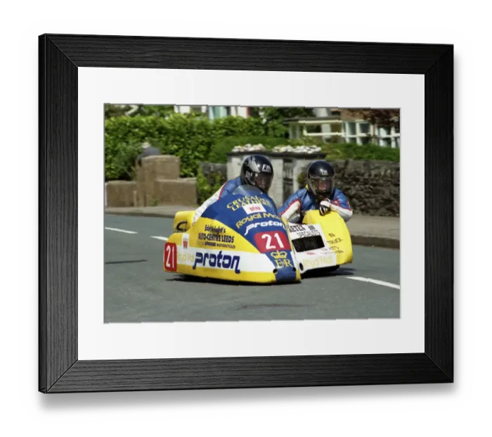 Framed Print : Conrad Harrison & Carl Kirwin (Windle Yamaha) 1996 Sidecar TT Framed Print : Conrad Harrison & Carl Kirwin (Windle Yamaha) 1996 Sidecar TT