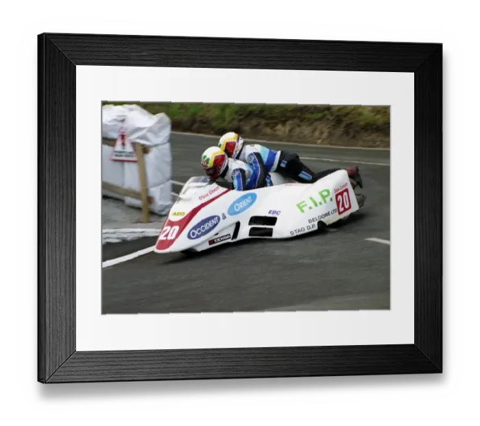 Framed Print : Steve Sinnott & Dave Corlett (HSS Molly Yamaha) 1996 Sidecar TT Framed Print : Steve Sinnott & Dave Corlett (HSS Molly Yamaha) 1996 Sidecar TT