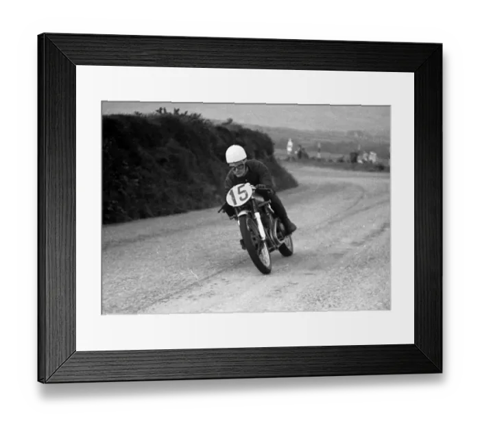 Framed Print : Bob Anderson (GMS) 1957 Lightweight TT