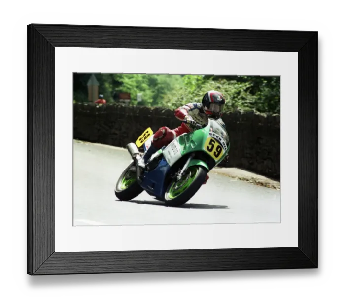 Framed Print : Ray Hanna (Kawasaki) 1990 Supersport 600 TT Framed Print : Ray Hanna (Kawasaki) 1990 Supersport 600 TT