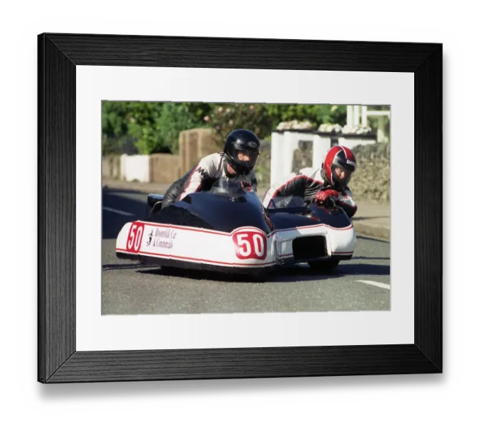 Framed Print : Bob Mills & Alison Goodwin (Yamaha) 1990 Sidecar TT Framed Print : Bob Mills & Alison Goodwin (Yamaha) 1990 Sidecar TT