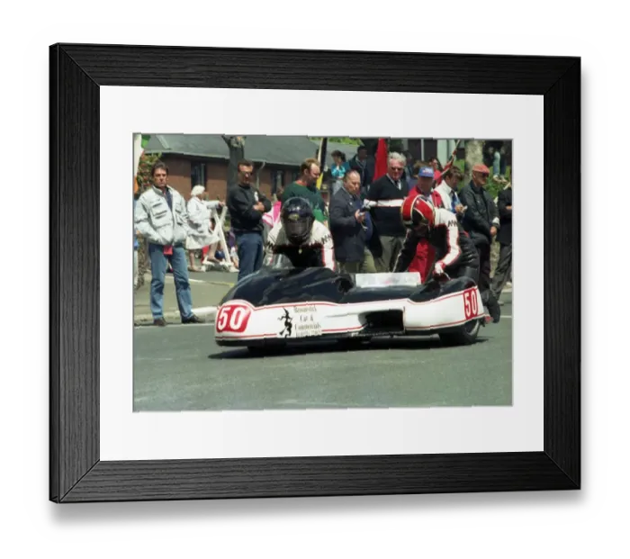 Framed Print : Bob Mills & Alison Goodwin (Yamaha) 1990 Sidecar TT Framed Print : Bob Mills & Alison Goodwin (Yamaha) 1990 Sidecar TT