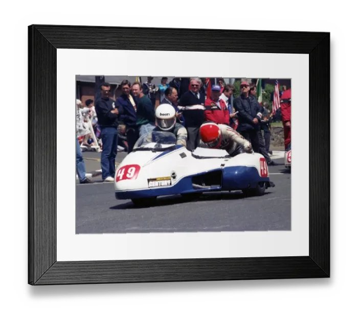 Framed Print : Vince Winstanley & Eric Amman (Honda) 1990 Sidecar TT Framed Print : Vince Winstanley & Eric Amman (Honda) 1990 Sidecar TT