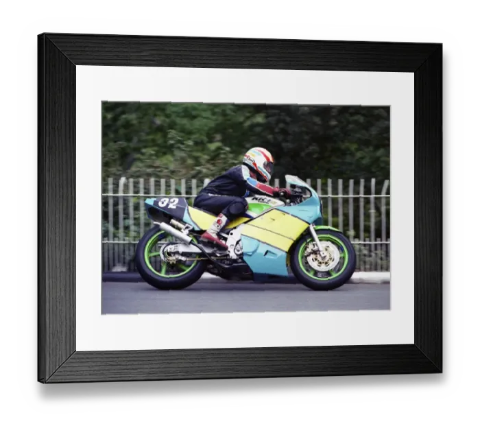 Framed Print : Noel Clegg (Kawasaki) 1990 Supersport 400 TT Framed Print : Noel Clegg (Kawasaki) 1990 Supersport 400 TT