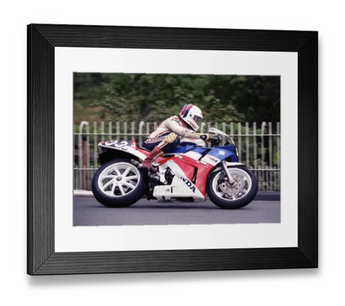 Framed Print : Manfred Stengl (Honda) 1990 Supersport 400 TT Framed Print : Manfred Stengl (Honda) 1990 Supersport 400 TT