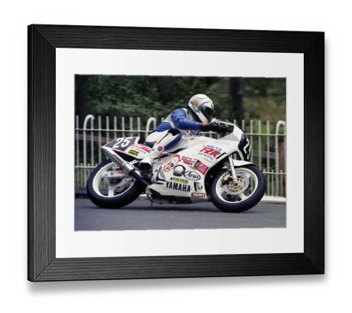 Framed Print : Malcolm Wheeler (Yamaha) 1990 Supersport 400 TT Framed Print : Malcolm Wheeler (Yamaha) 1990 Supersport 400 TT