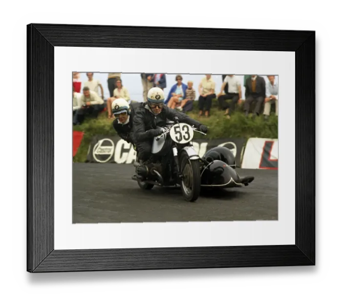 Framed Print : Dave Dickinson & Stan Cooper (BMW) 1970 750cc Sidecar TT Framed Print : Dave Dickinson & Stan Cooper (BMW) 1970 750cc Sidecar TT