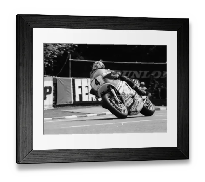 Framed Print : Andy McGladdery (Suzuki) 1986 Formula One TT Framed Print : Andy McGladdery (Suzuki) 1986 Formula One TT