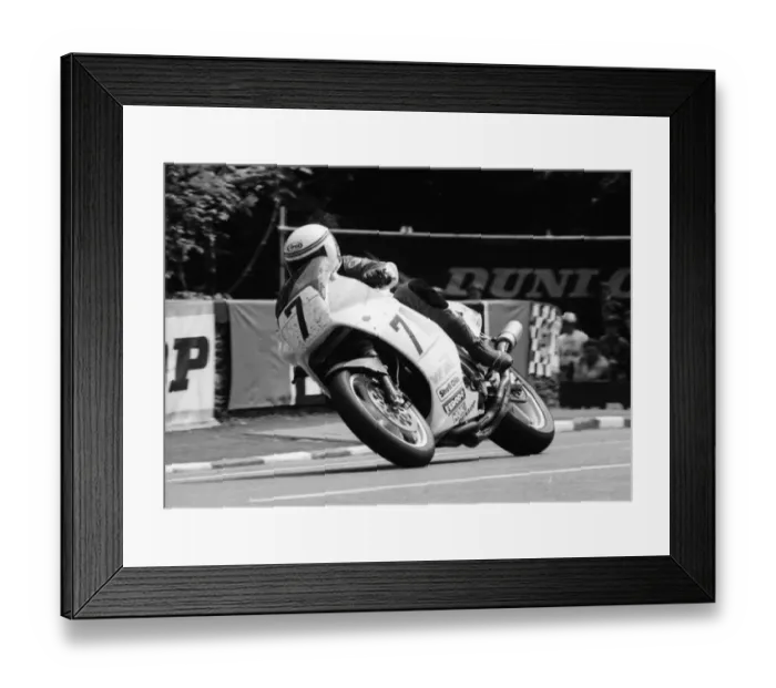 Framed Print : Geoff Johnson (Honda) 1986 Formula One TT Framed Print : Geoff Johnson (Honda) 1986 Formula One TT