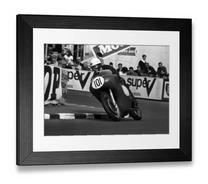 Framed Print : John Denty (AJS) 1966 Junior TT Framed Print : John Denty (AJS) 1966 Junior TT