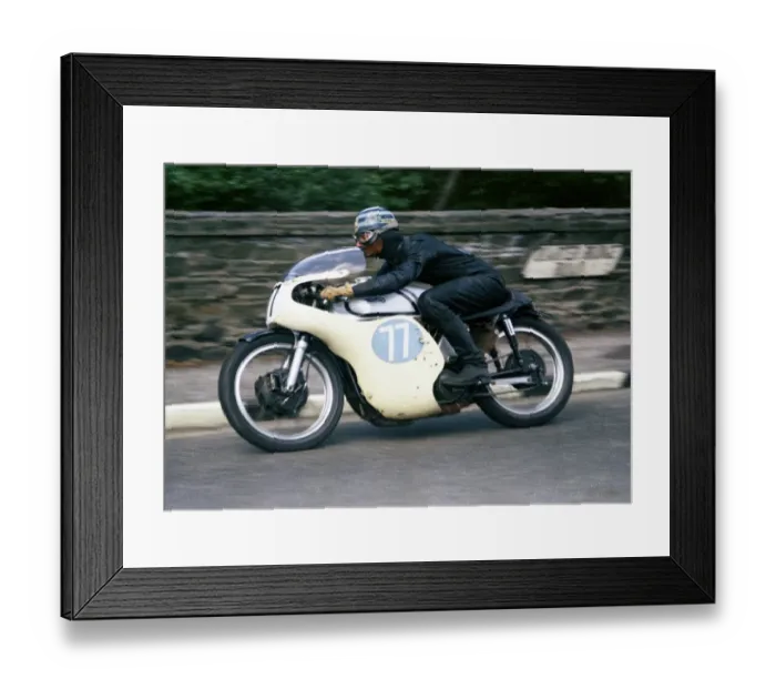 Framed Print : Albert Moule (Norton) 1965 Junior TT Framed Print : Albert Moule (Norton) 1965 Junior TT