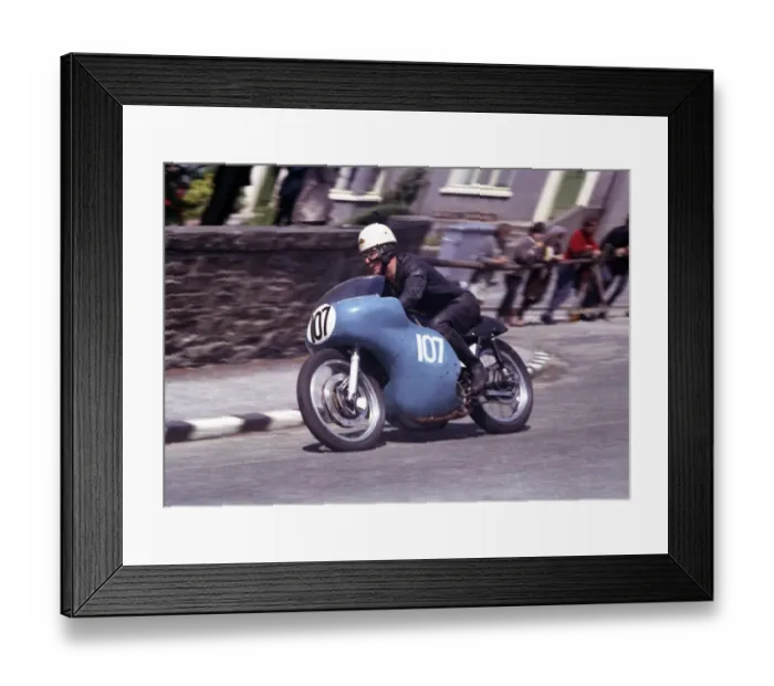 Framed Print : John Denty (AJS) 1965 Junior TT Framed Print : John Denty (AJS) 1965 Junior TT