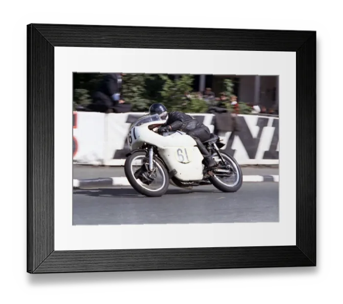 Framed Print : Alf Shaw (Norton) 1966 Senior TT